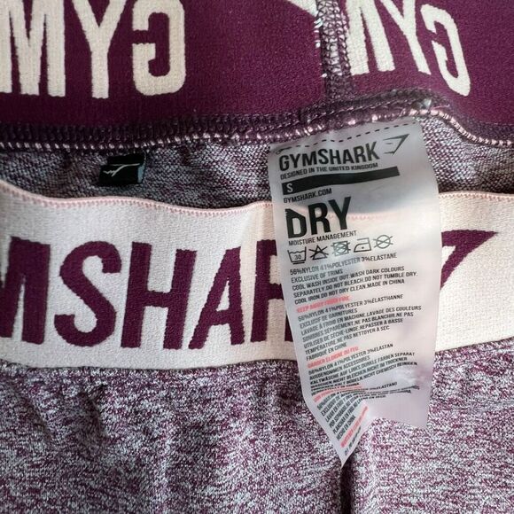 Gymshark Women's Pull-On Flex Compression Leggings Heather Purple Size Small - Picture 7 of 8